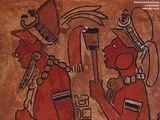 Pintura mural maya (Copan)